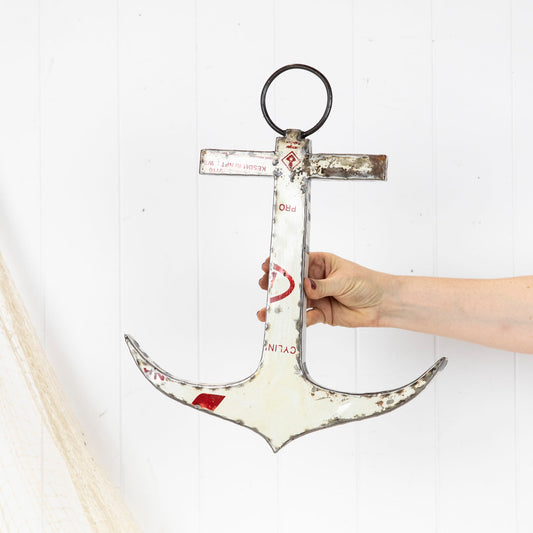 Metal Anchor - Admiral White