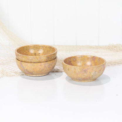 Marble Stone Bowl - Rust #683