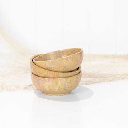 Marble Stone Bowl - Rust #683