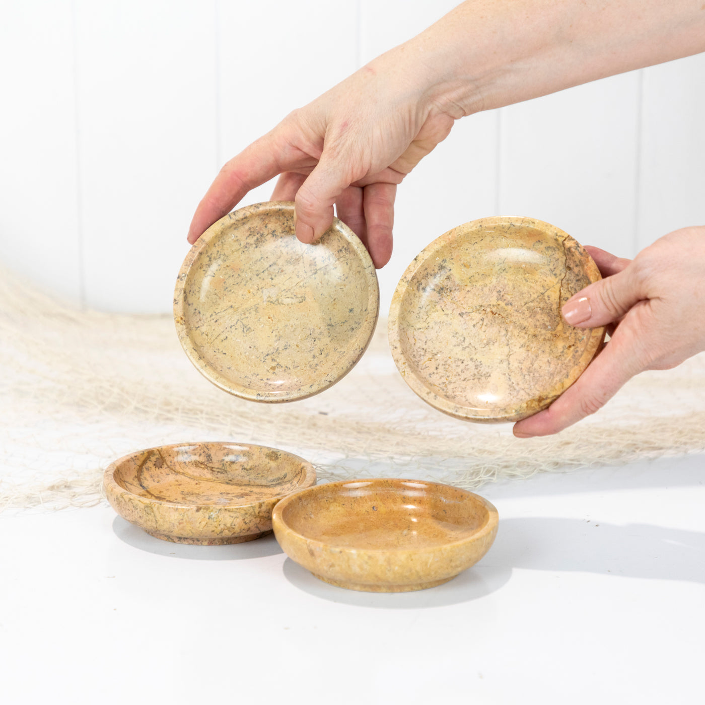 Marble Stone Dish - Rust #685