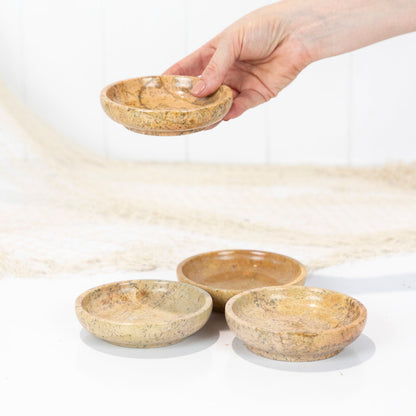 Marble Stone Dish - Rust #685