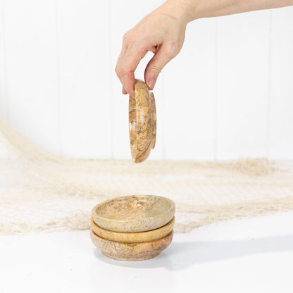 Marble Stone Dish - Rust #685