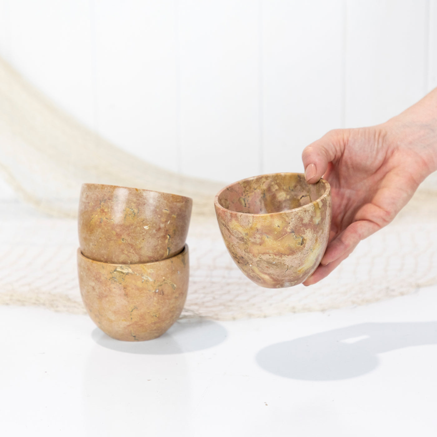 Marble Stone Vessel - Rust #682