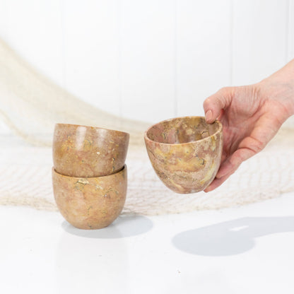 Marble Stone Vessel - Rust #682