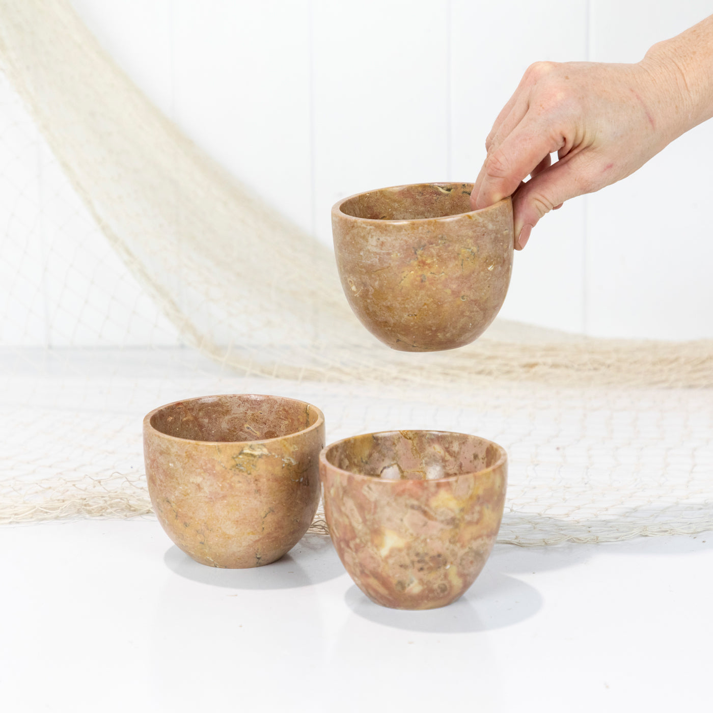 Marble Stone Vessel - Rust #682