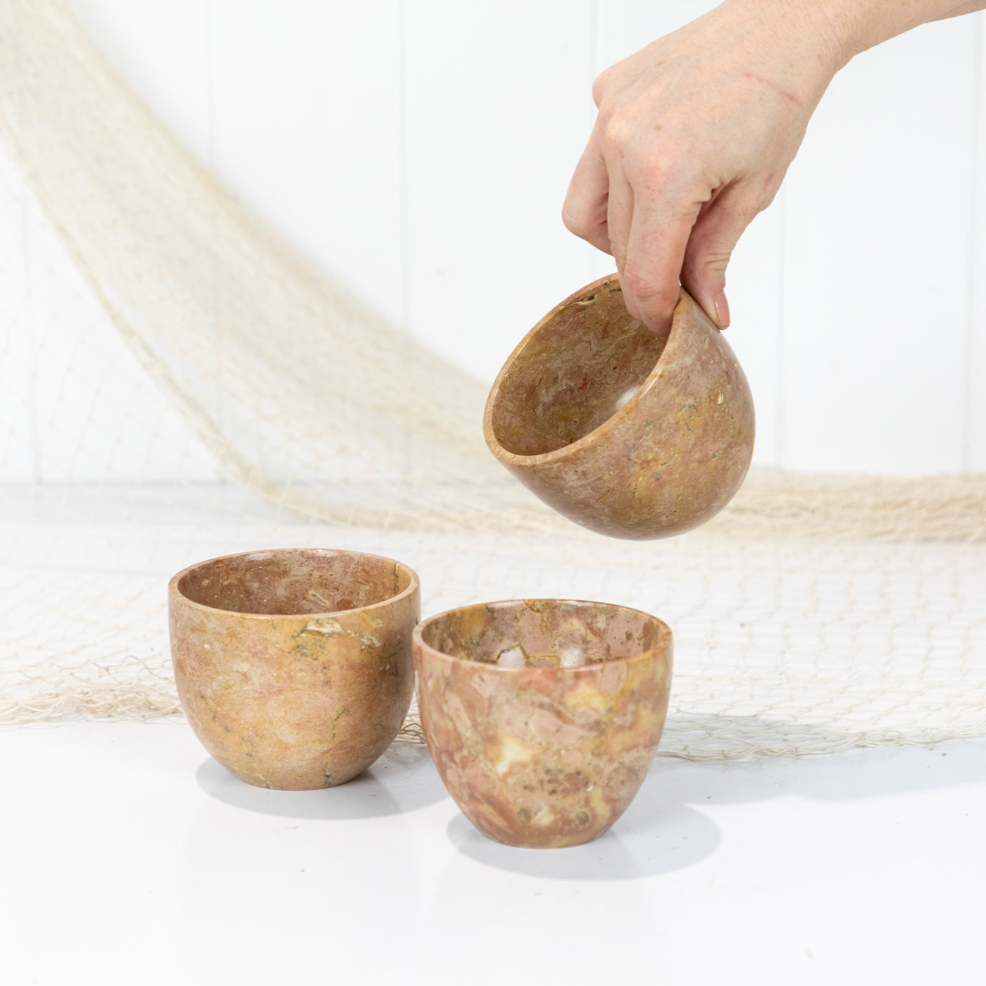 Marble Stone Vessel - Rust #682