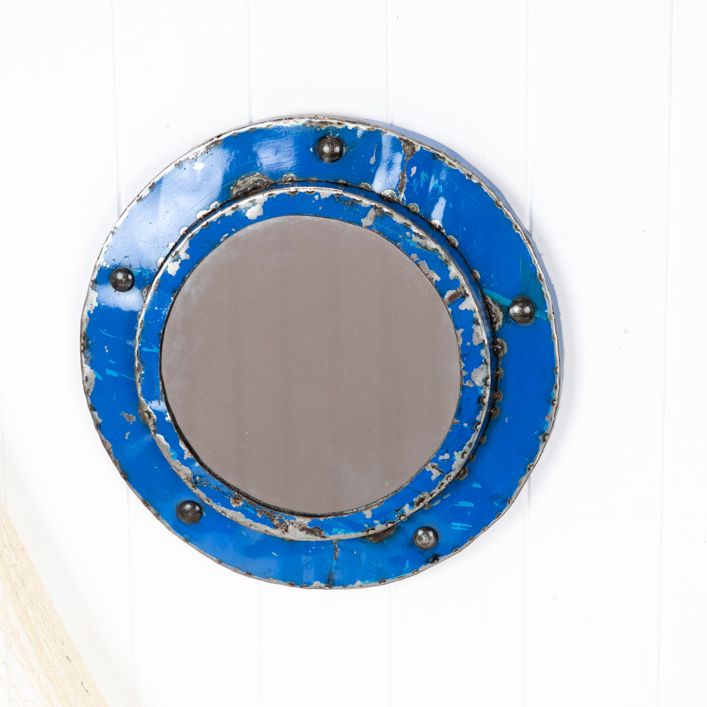 Porthole Mirror -Blue (S) #625B