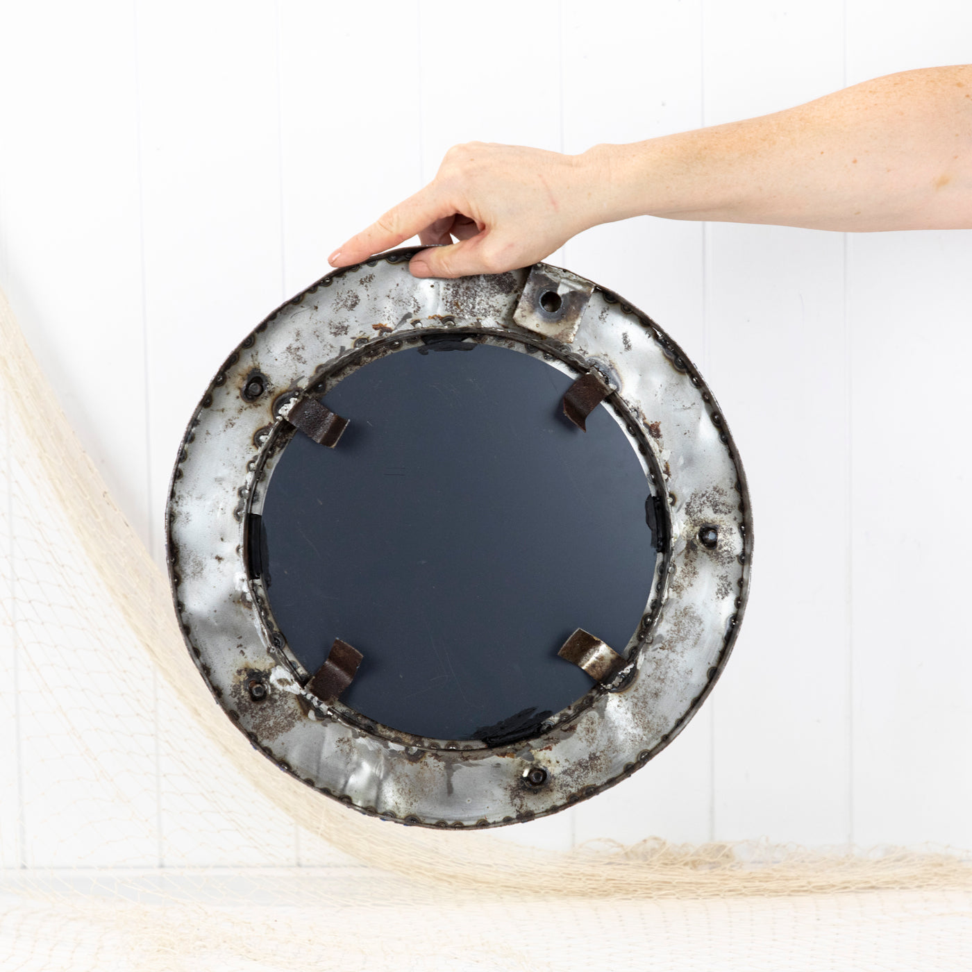 Porthole Mirror -Blue (S) #625B