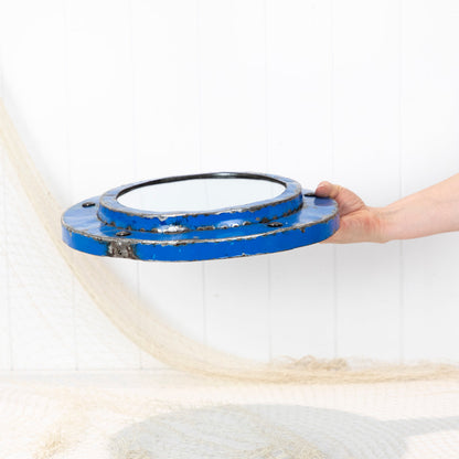 Porthole Mirror -Blue (S) #625B