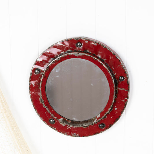 Porthole Mirror - Red (S) #625R