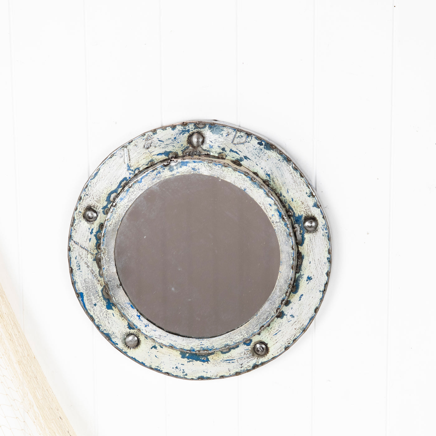 Porthole Mirror - White (S) #625W