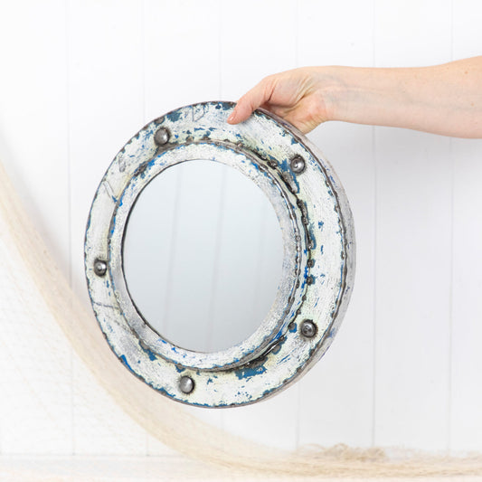 Porthole Mirror - White (S) #625W