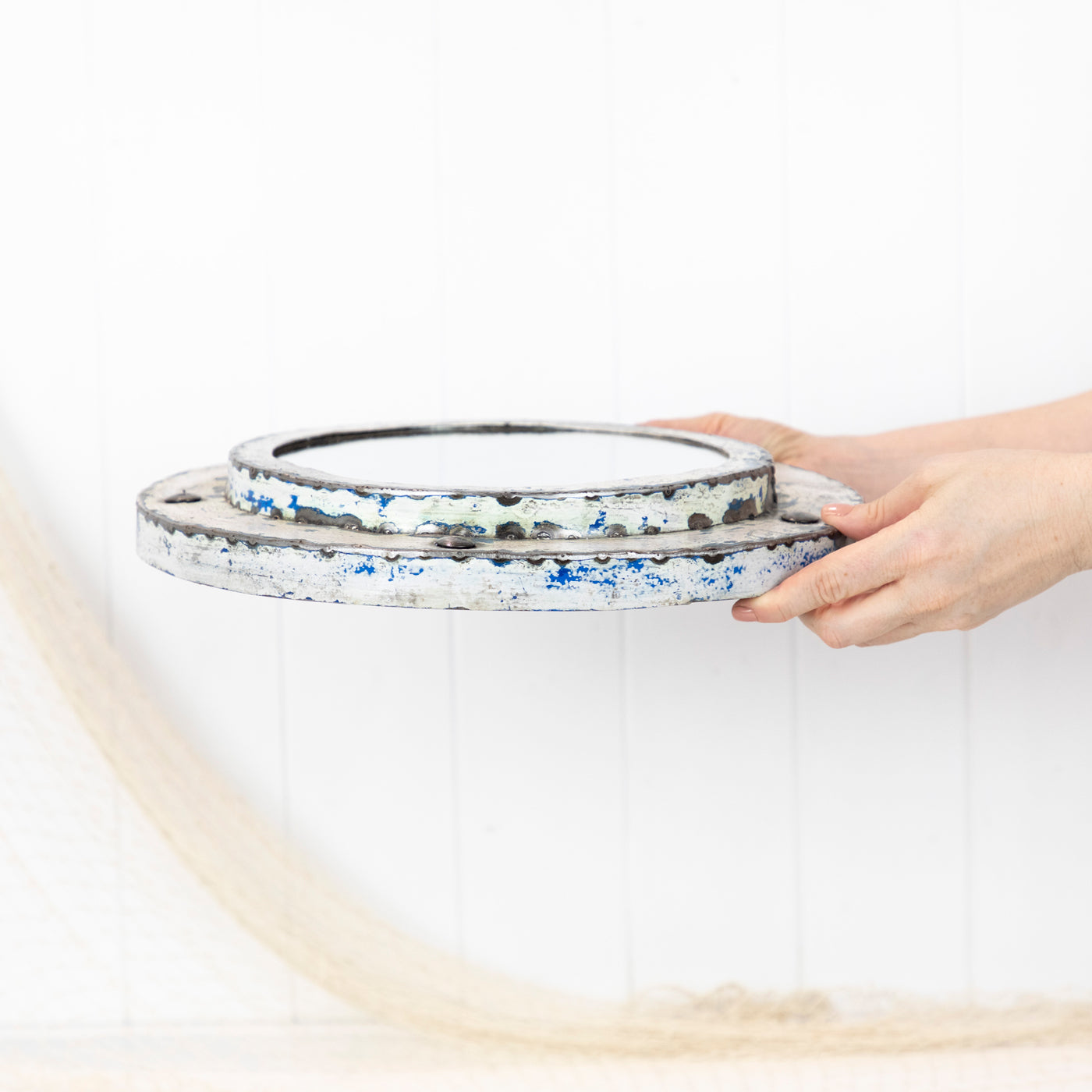 Porthole Mirror - White (S) #625W