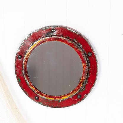 Porthole Mirror - Red (M) #625R