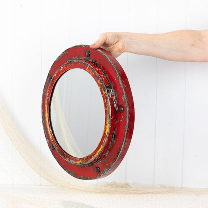 Porthole Mirror - Red (M) #625R