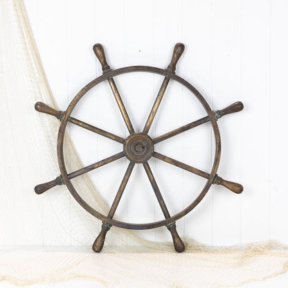 Brass Ship'S Wheel 78Cm #6265