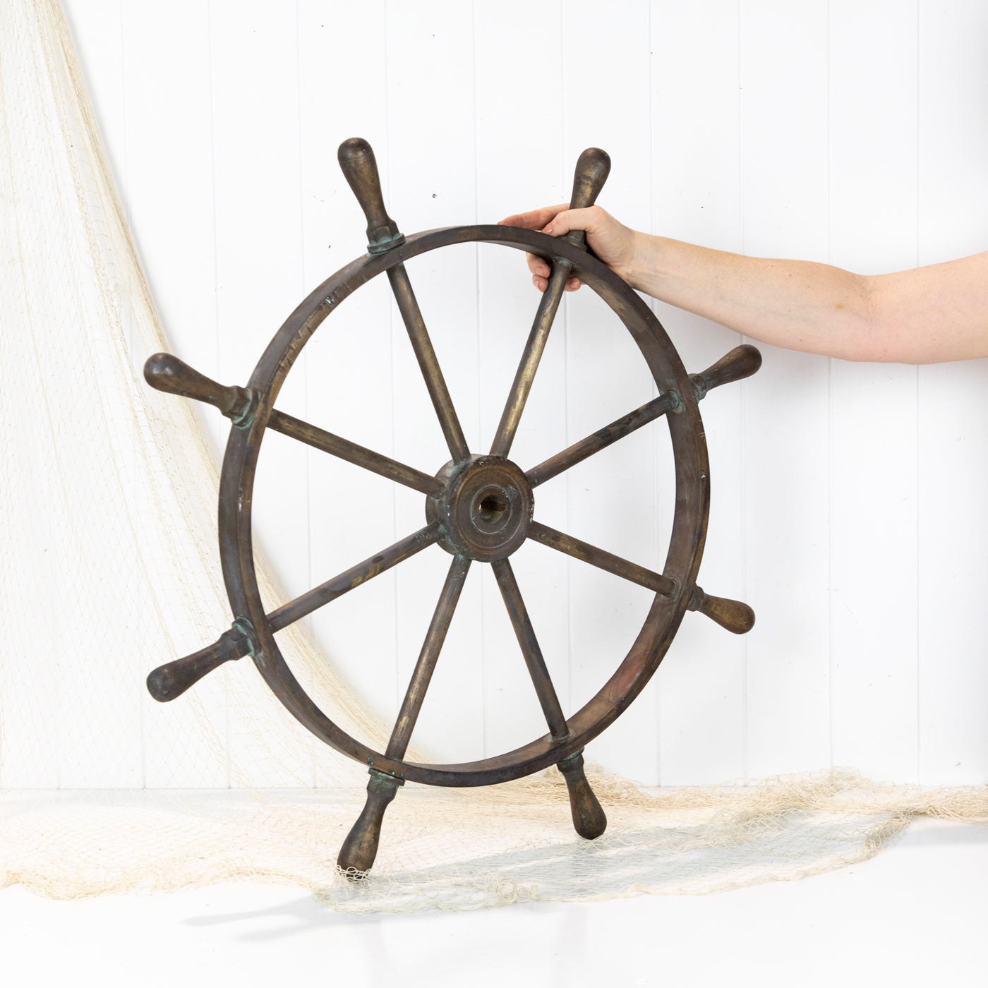 Brass Ship'S Wheel 78Cm #6265