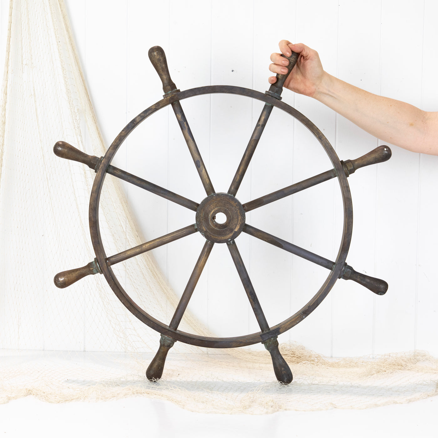Brass Ship'S Wheel 78Cm #6265