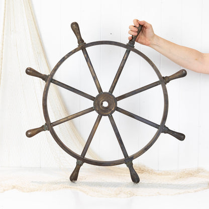 Brass Ship'S Wheel 78Cm #6265