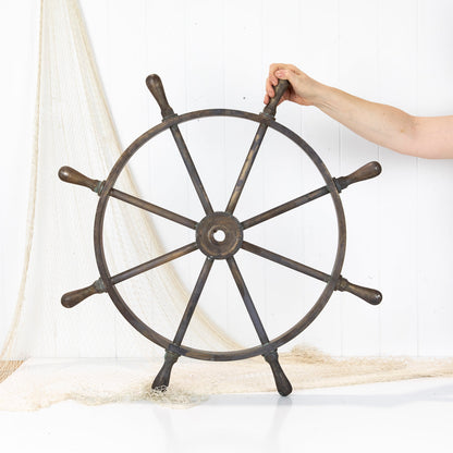 Brass Ship'S Wheel 78Cm #6265