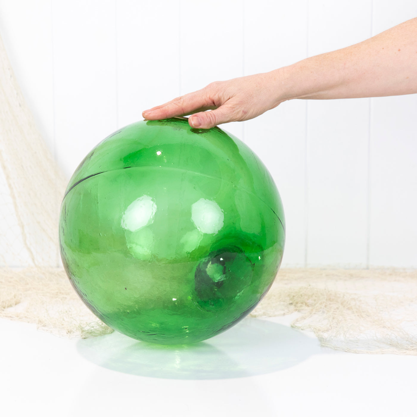 12" Glass Float - Holes Drilled #6620