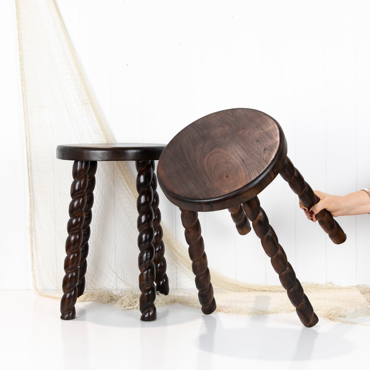 Wooden Twist Stools #6735