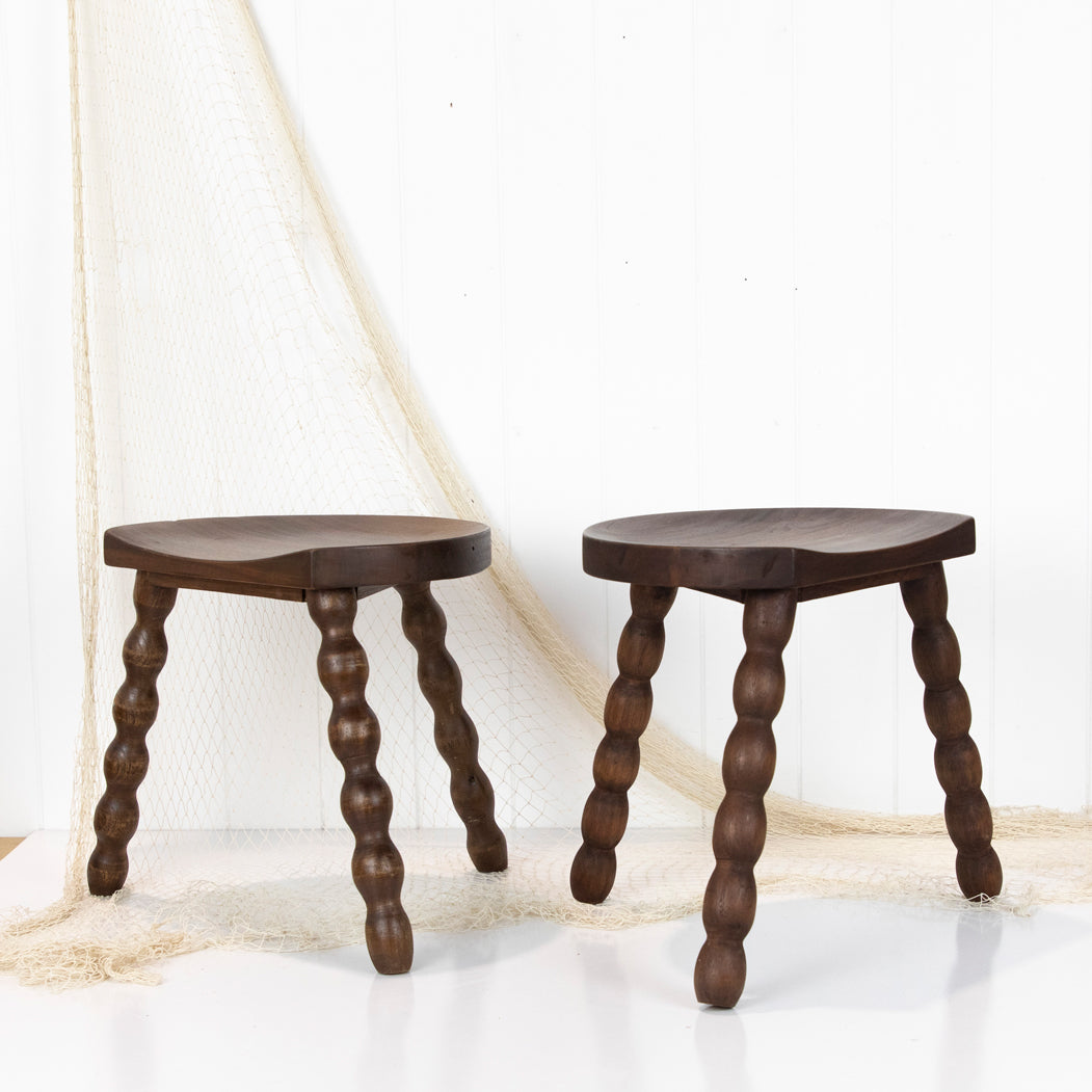 Bobbin Half Moon Stools #6742