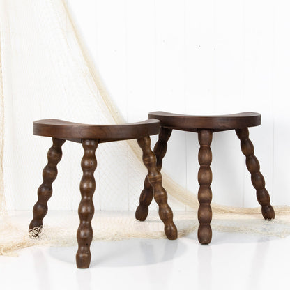 Bobbin Half Moon Stools #6742