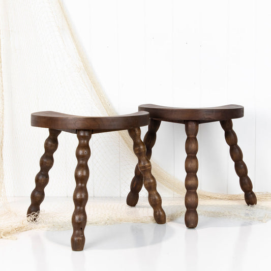 Bobbin Half Moon Stools #6742