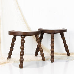 Bobbin Half Moon Stools #6742