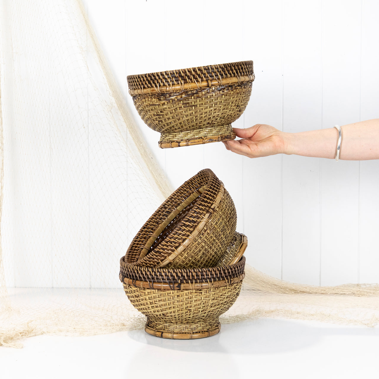Rattan Bowl #6725