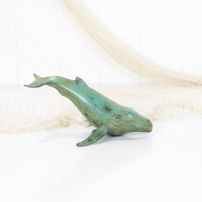 Humpback Whale - Aged Brass #6855