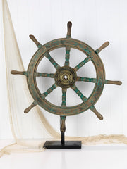 Ship'S Wheel 90Cm On Stand #6727