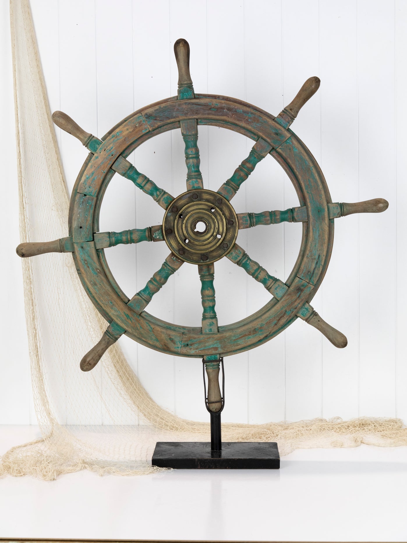 Ship'S Wheel 90Cm On Stand #6727