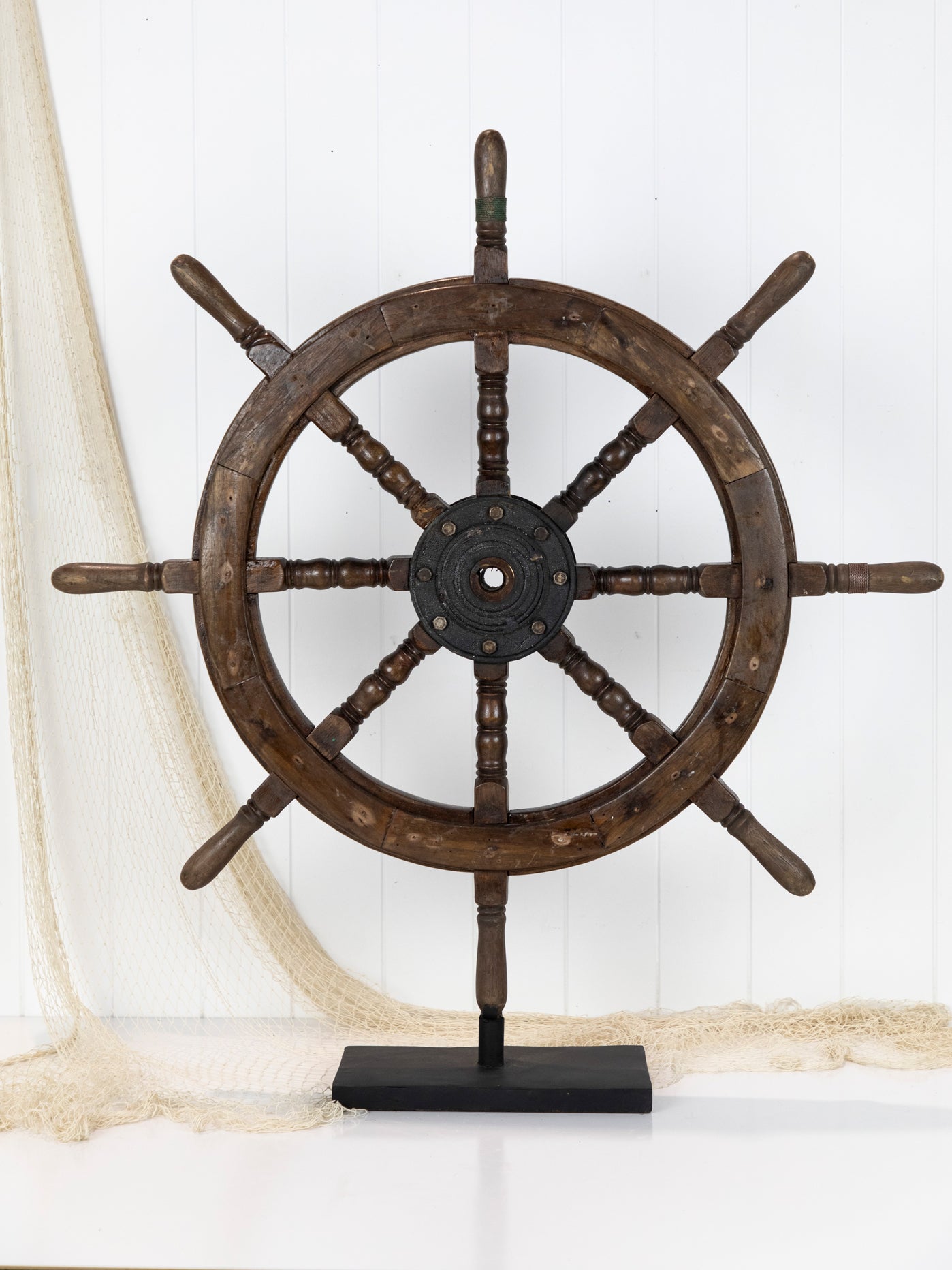 Ship'S Wheel 87Cm On Stand #6732