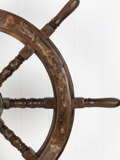 Ship'S Wheel 87Cm On Stand #6732