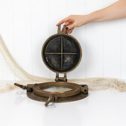 Brass Porthole With Cover #6681