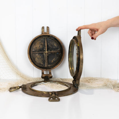 Brass Porthole With Cover #6679
