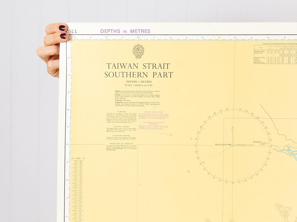 Taiwan Strait Chart/Map