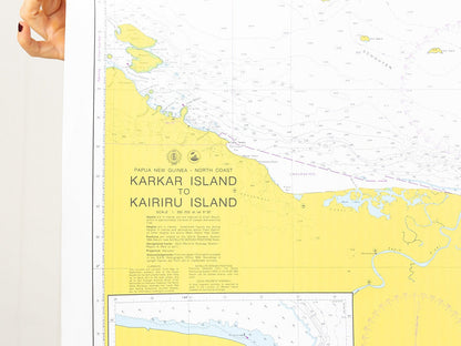 Png - Karkar Island To Kairiru Island Strait Chart/Map