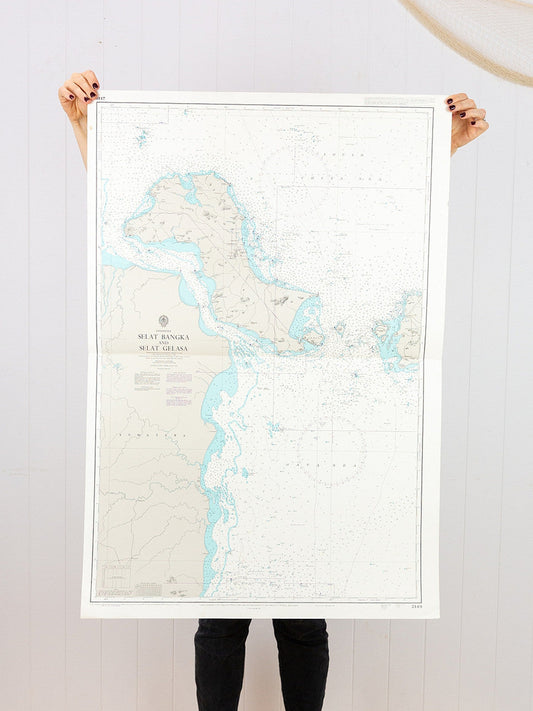 Indonesia - Selat Bangka And Selat Gelasa Chart/Map