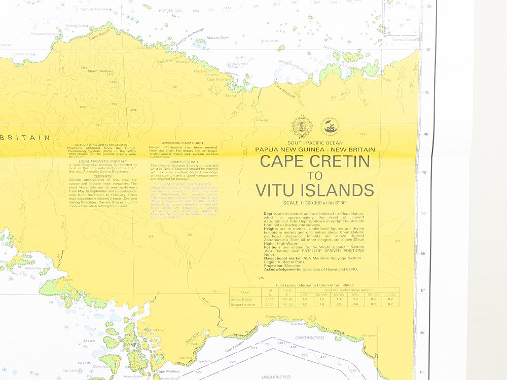 Png - Cape Cretin To Vitu Islands Chart/Map