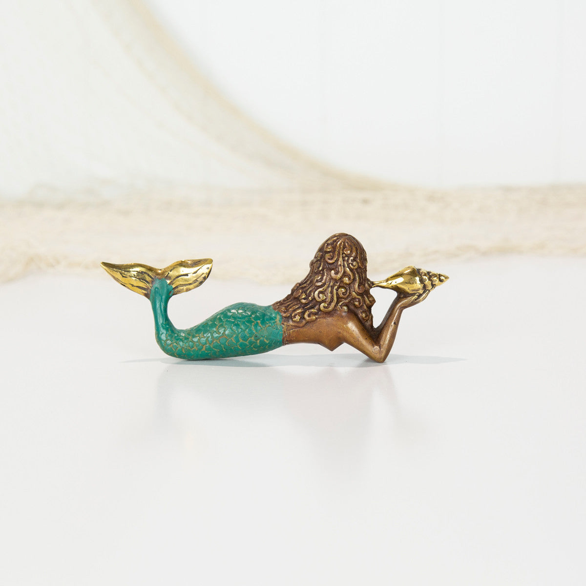 Mermaid Lying Down - Green Tail #0125