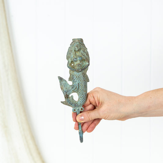 Mermaid Hook With Crown - Aged #0187