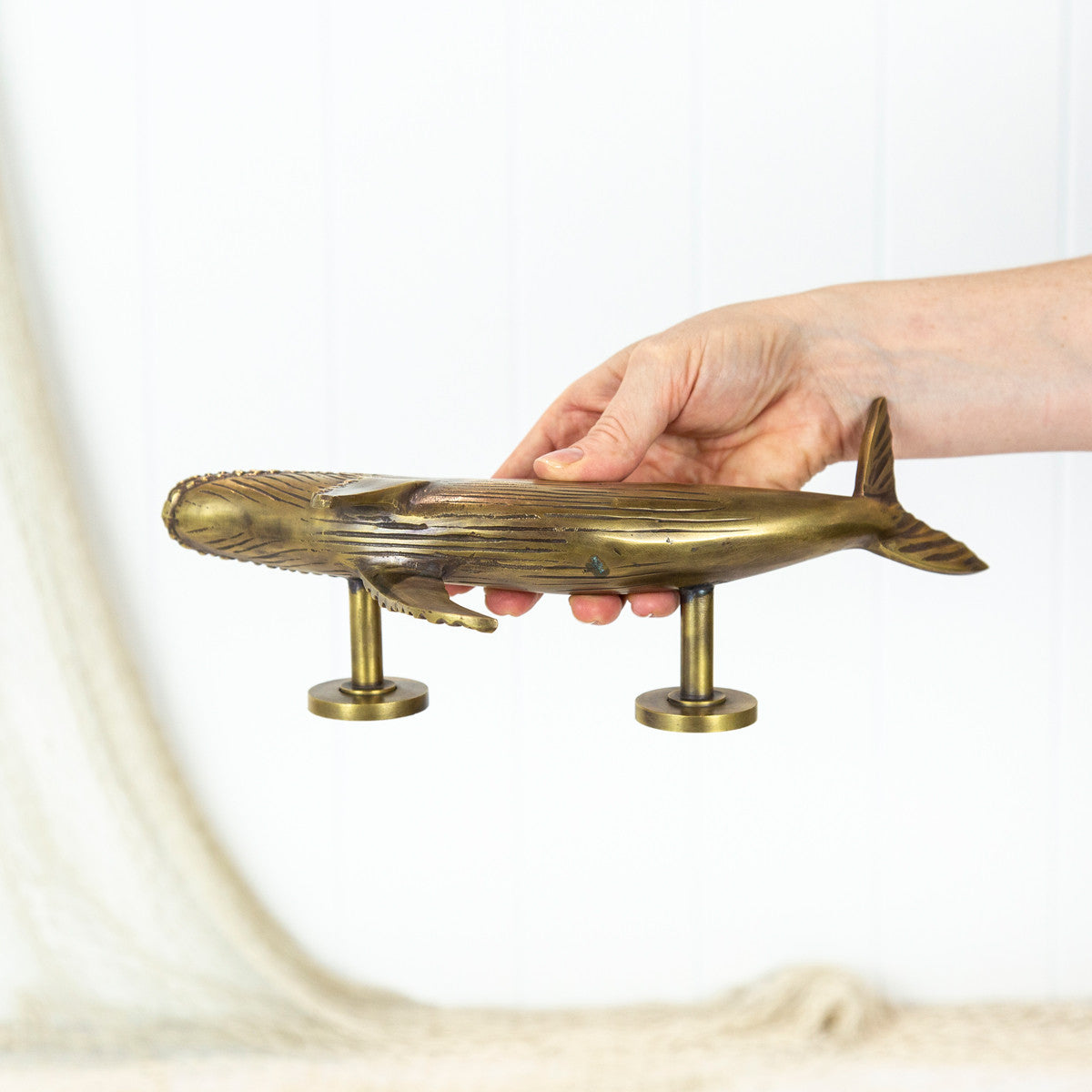 Whale Door Handle - Brushed (L) #0304L