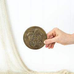 Palm Tree Plaque Round #0169