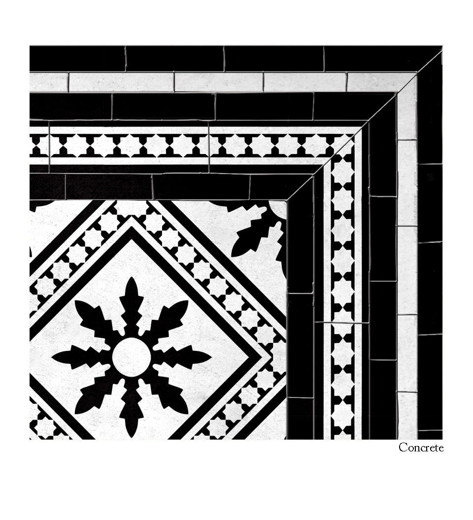 Snow concrete finish closeup detail