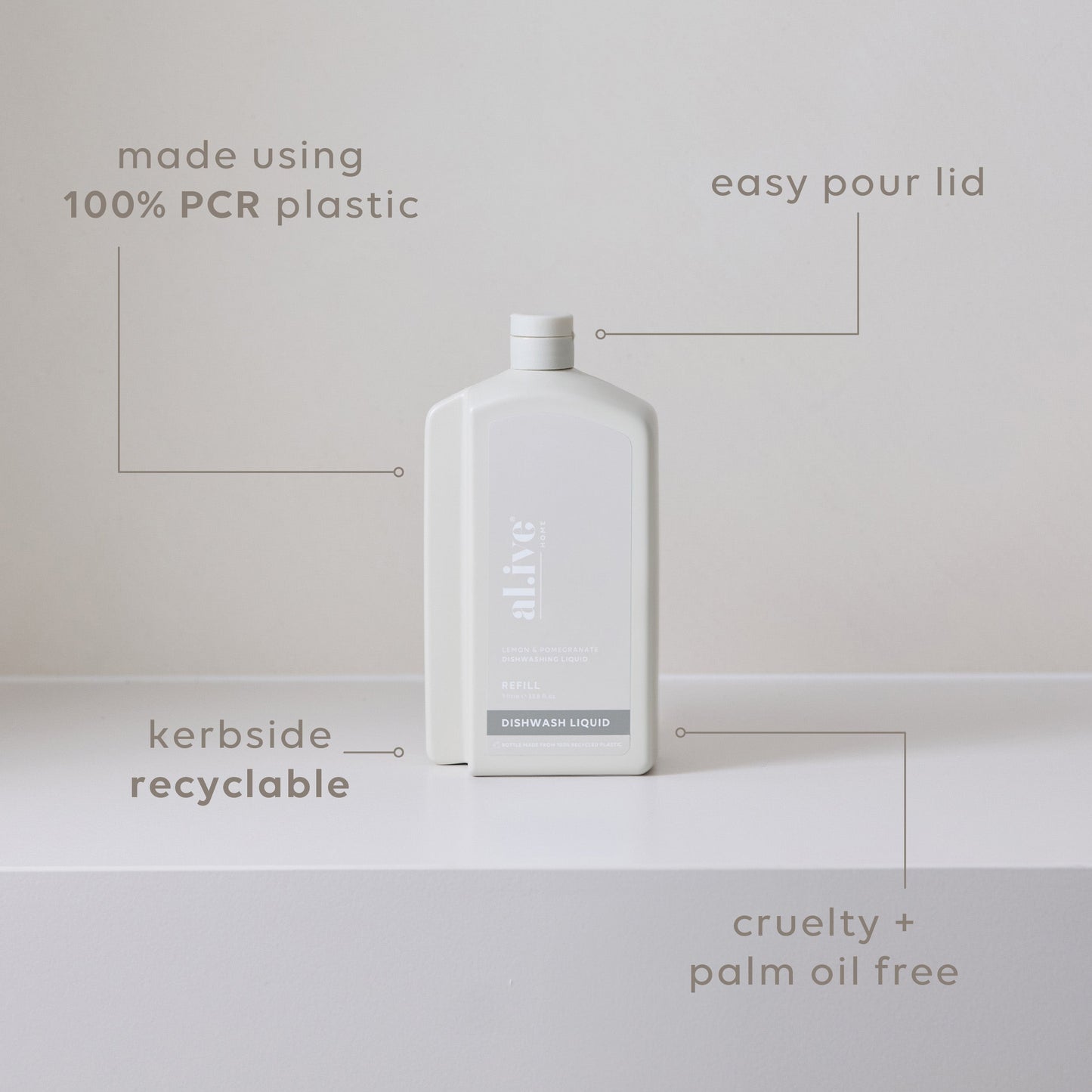 1 L Dish Wash Refill - Lemon & Pomegranate