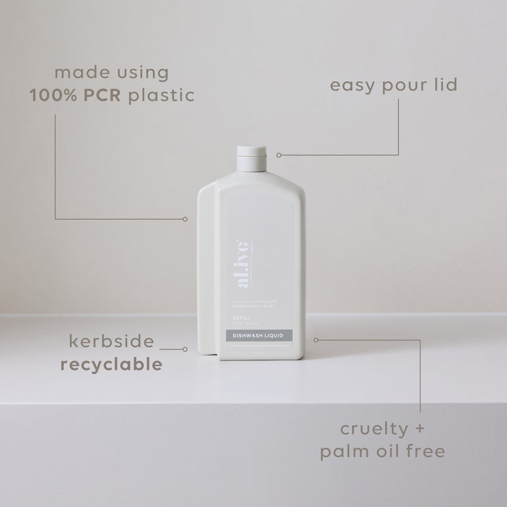 900Ml Dish Wash Refill - Lemon & Pomegranate