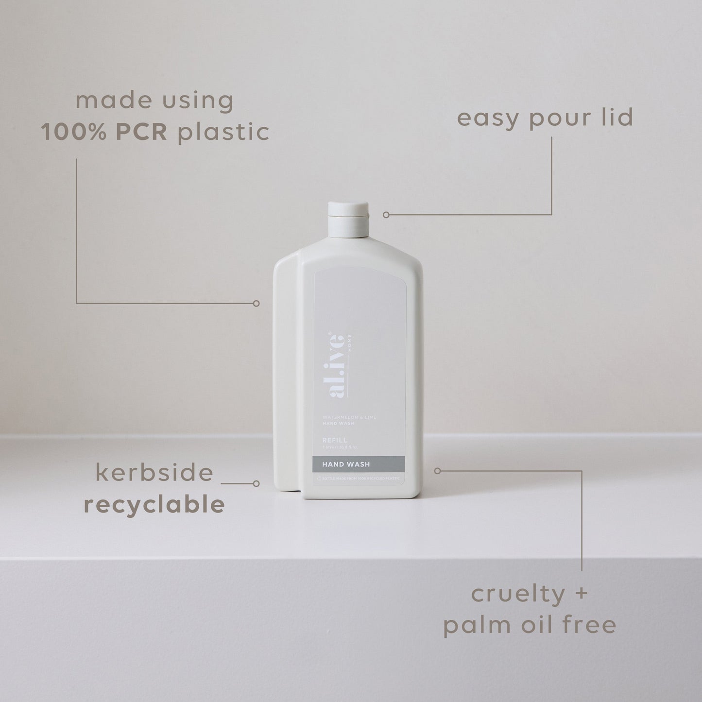 1 L Hand Wash Refill - Watermelon & Lime
